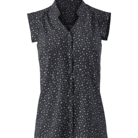 CAbi Astral Style #3429 Navy Star Blouse - Picture 4 of 10